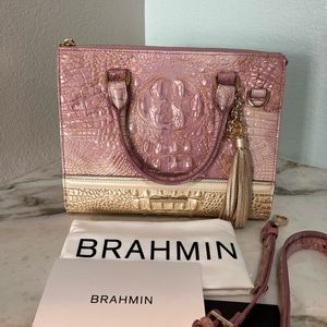 Brahmin Lilac Whimsy Anywhere Convertible, NWT
